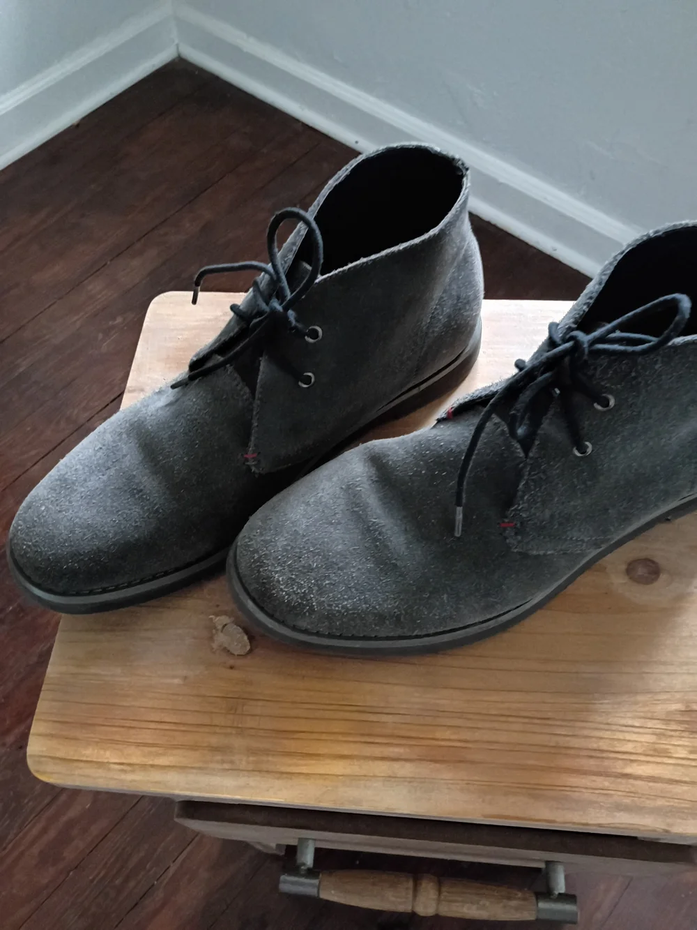 Men's Gray Suede Tommy Hilfiger Boots
